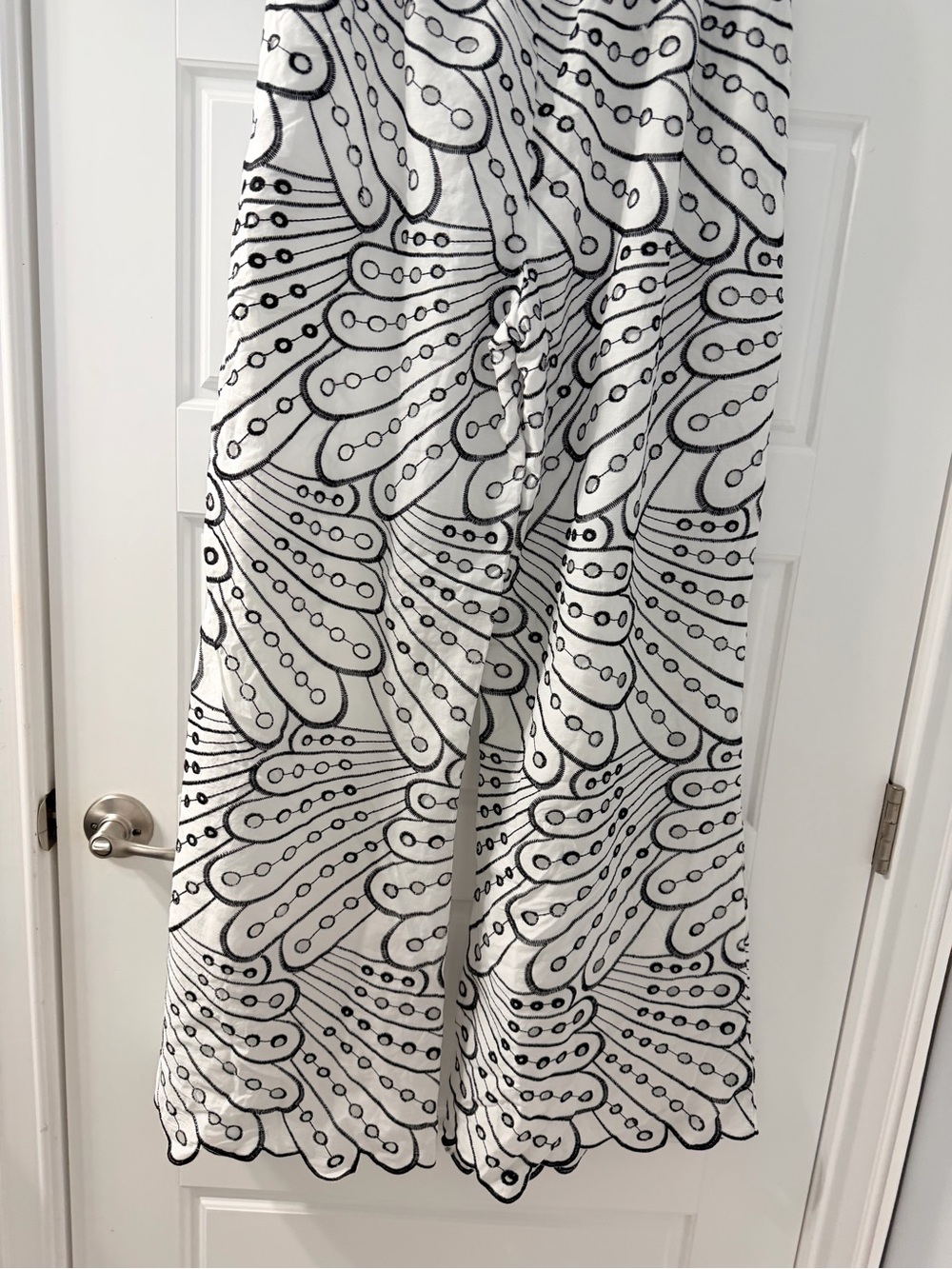 AKIRA White and Black Patterned Jumpsuit Pantsuit - Picture 4 of 11